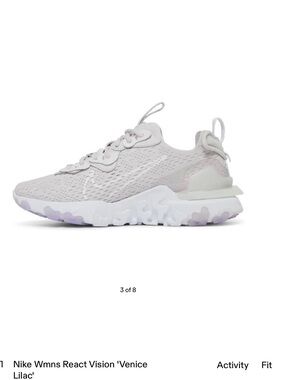 Nike Women's React Vision Venice Lilac Sneakers